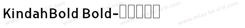KindahBold Bold字体转换